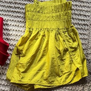 FP Movement by Free People Yellow Athletic Shorts
